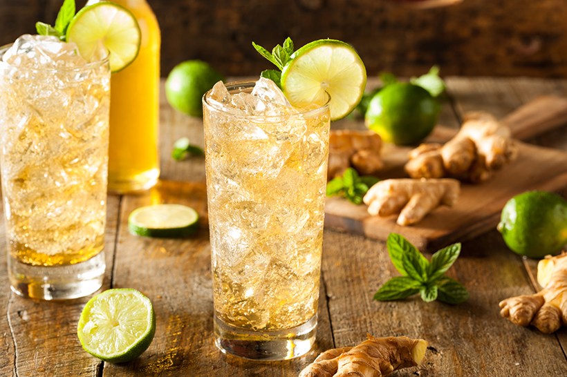 refreshing-golden-ginger beer